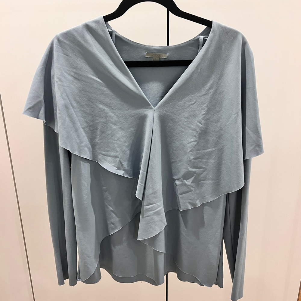 COS Light Blue Layered Blouse